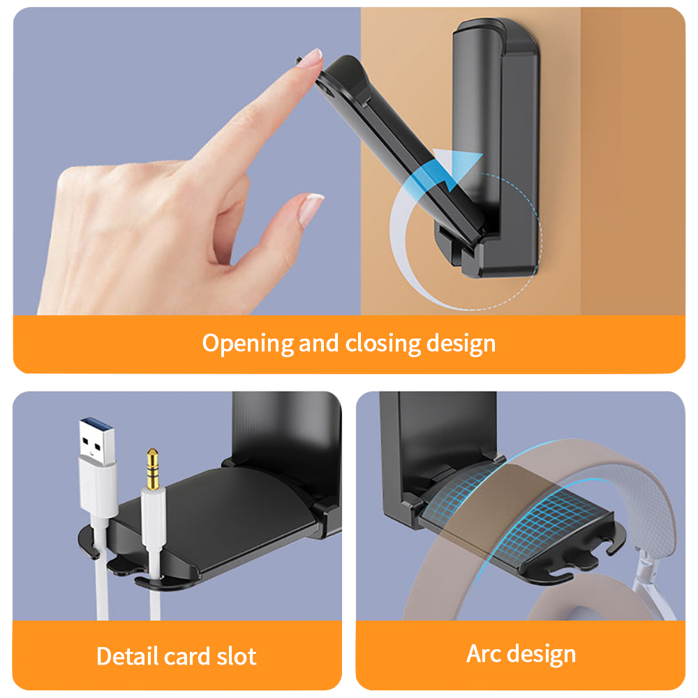 Controller Stand Holder - 접이식 헤드셋 스탠드 거치대 게임용 헤드폰