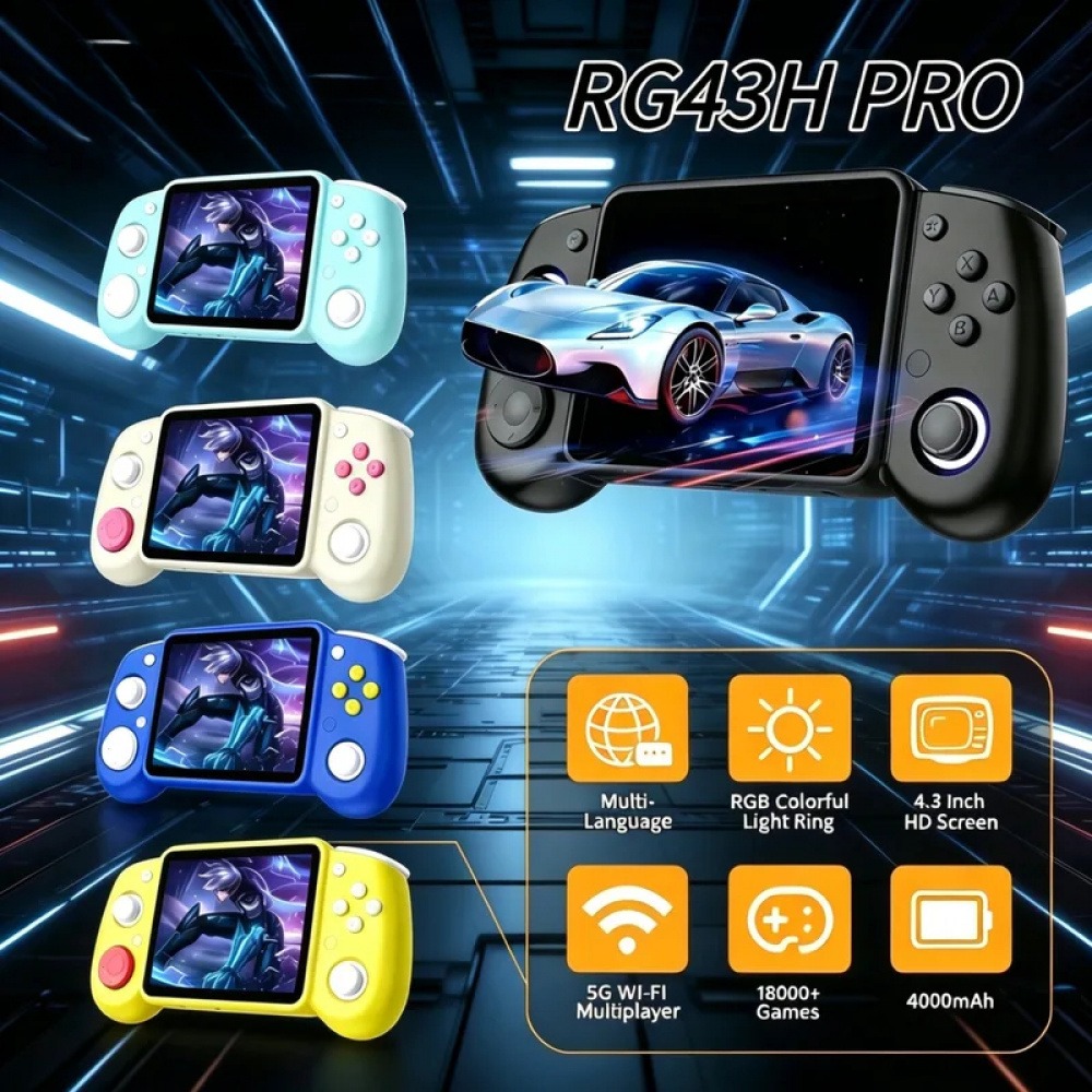 Gaming Console Retro - RG43H Pro 휴대용 레트로 핸드헬드 게임