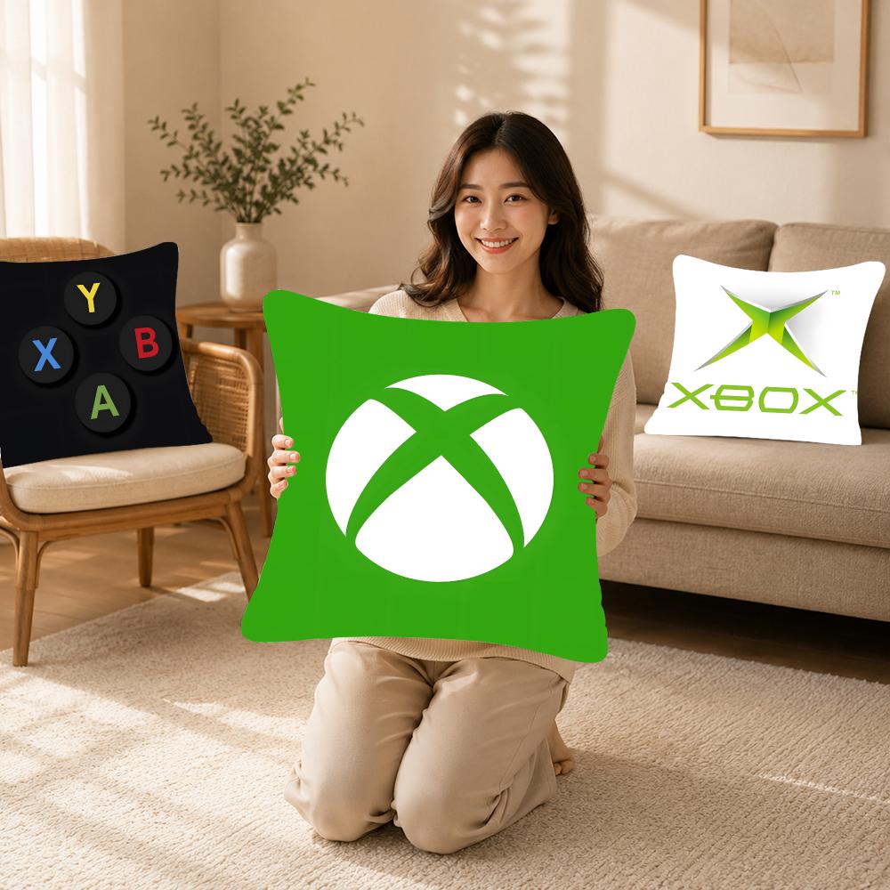 Gaming Console Cafe - 콘솔 게임 X-Xbox 쿠션 커버 대학생