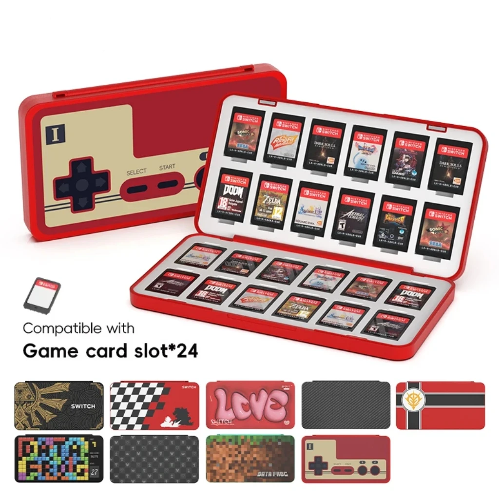 Nintendo Console Switch Oled - DATA FROG 24-in-1 게임 카드 홀더