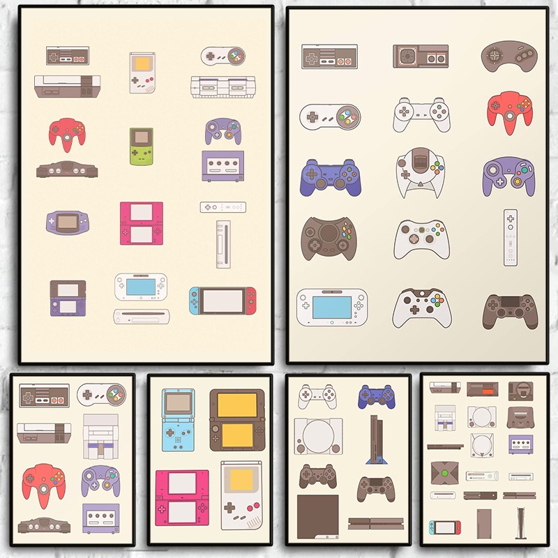 Gaming Console Picture - (2D 캔버스 페인팅) 비디오 게임 휴대용