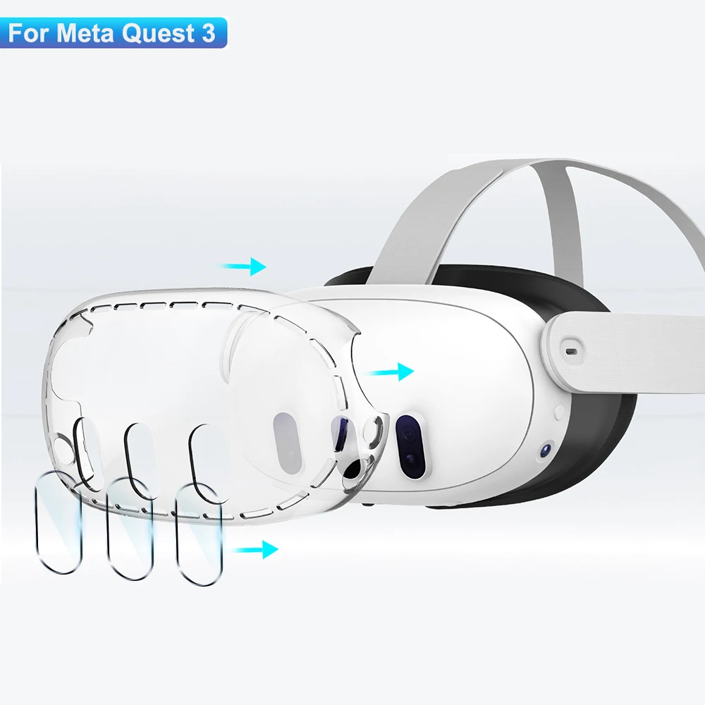 Vr Lens Protector - Meta Quest 3 액세서리 용 투명