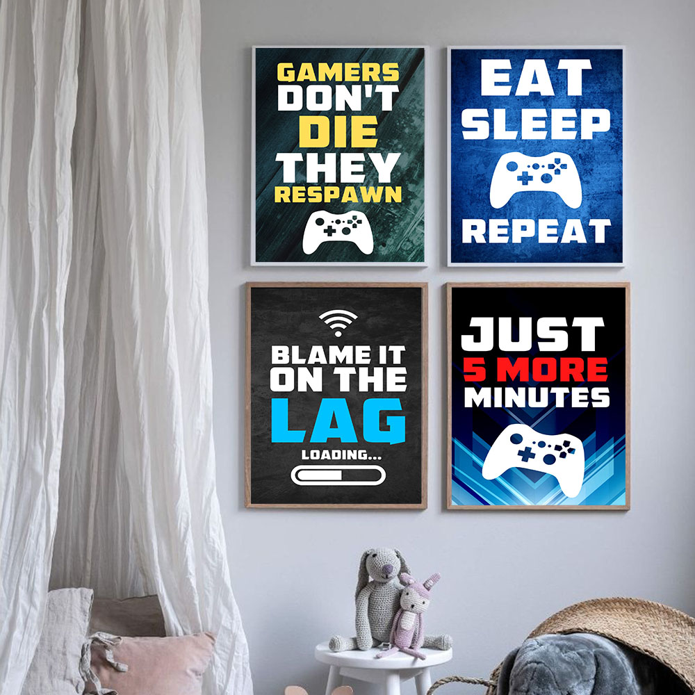 Gaming Quotes Art Painting Con - Gaming Console Picture 리뷰 및 가격