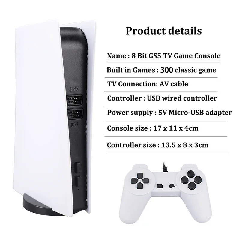 레트로 GS5 미니 TV 휴대용 게임 콘솔 HD 2인용 - Gaming Console Gs5 리뷰 및 가격